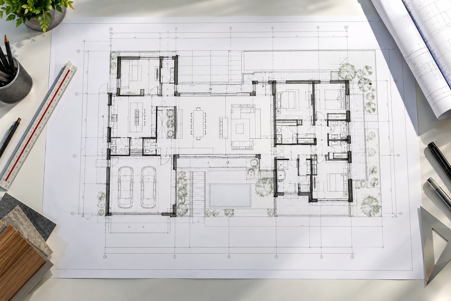 Architectural Floor Plan Plotting