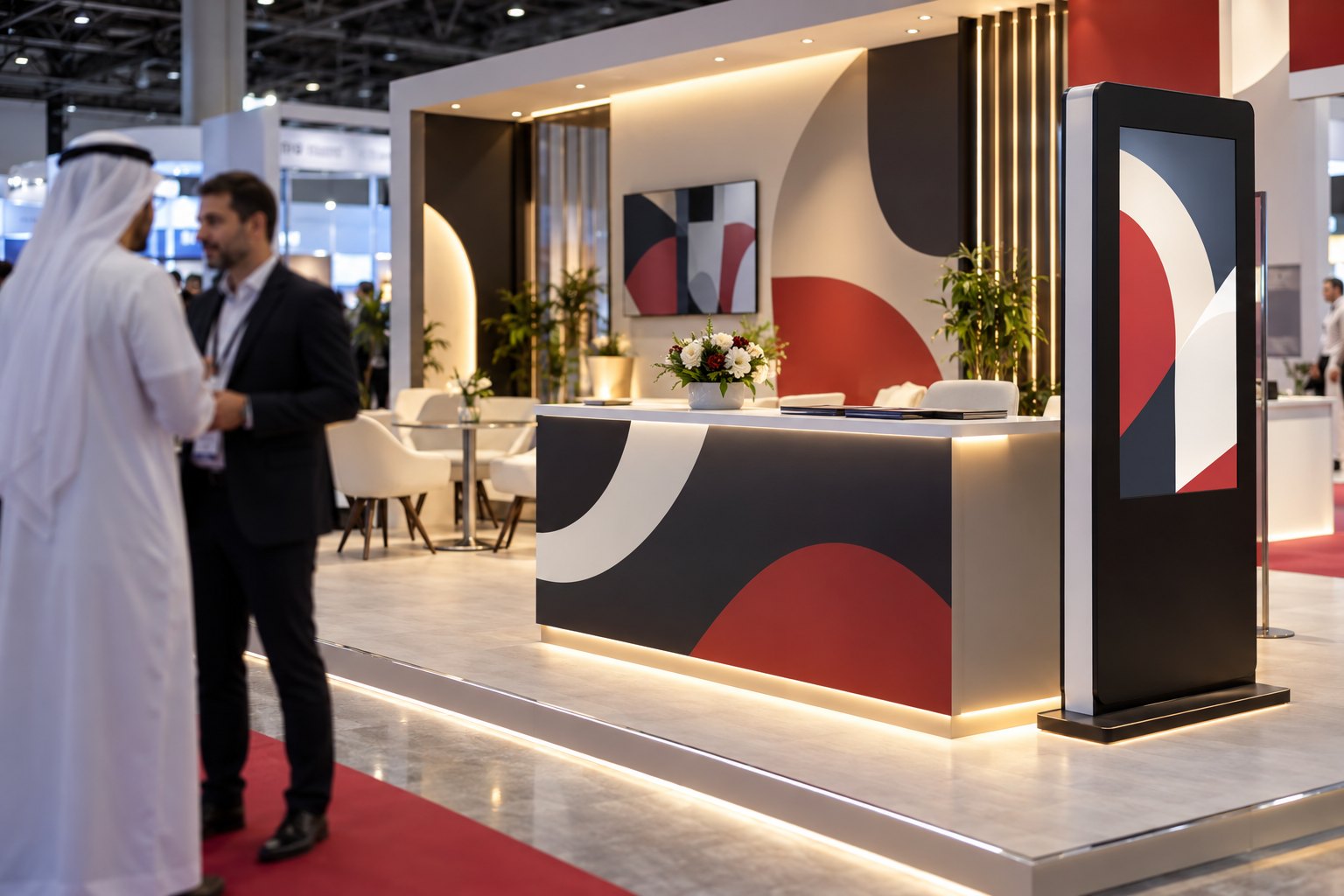 Promotion Table example for Event and Exhibition Branding in Dubai in Dubai